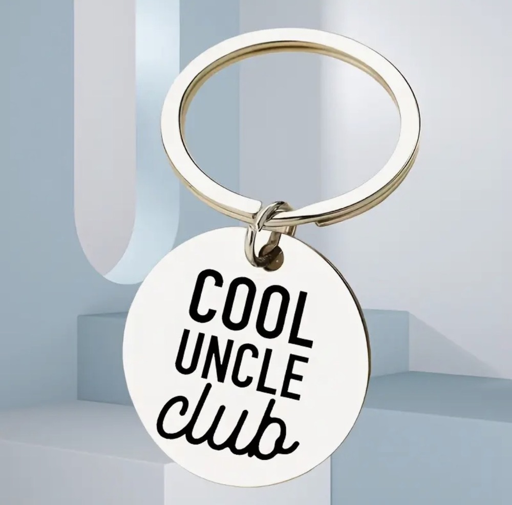 3/$25 Cool Uncle Club Stainless Steel Keychain NEW